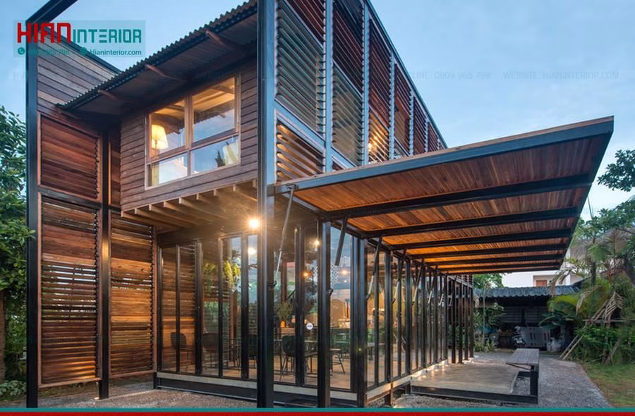 Thi Công Nội Thất Cafe Khung Thép