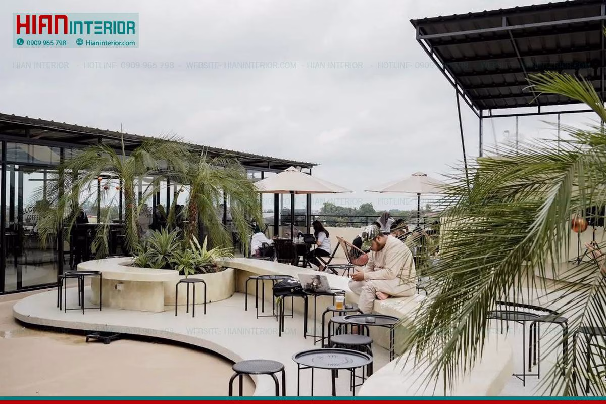 Thiết Kế Thi Công Cafe Sân Vườn