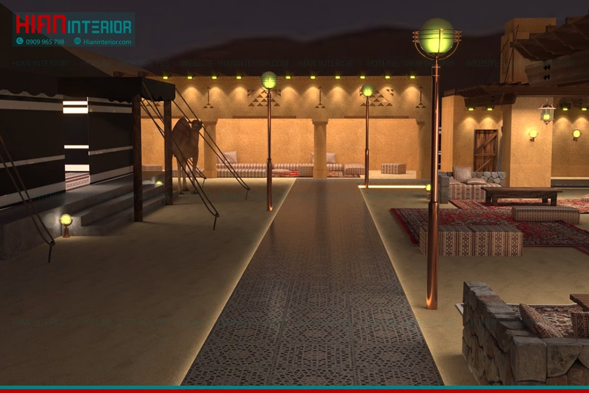 Thi Công Cafe Sân Vườn Có Thác Nước