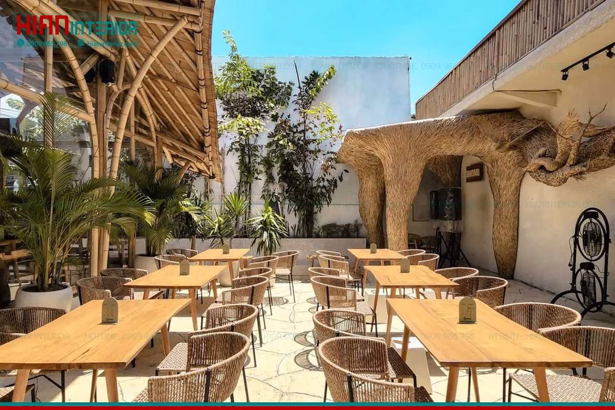 Thiết Kế Thi Công Quán Cafe Sân Vườn