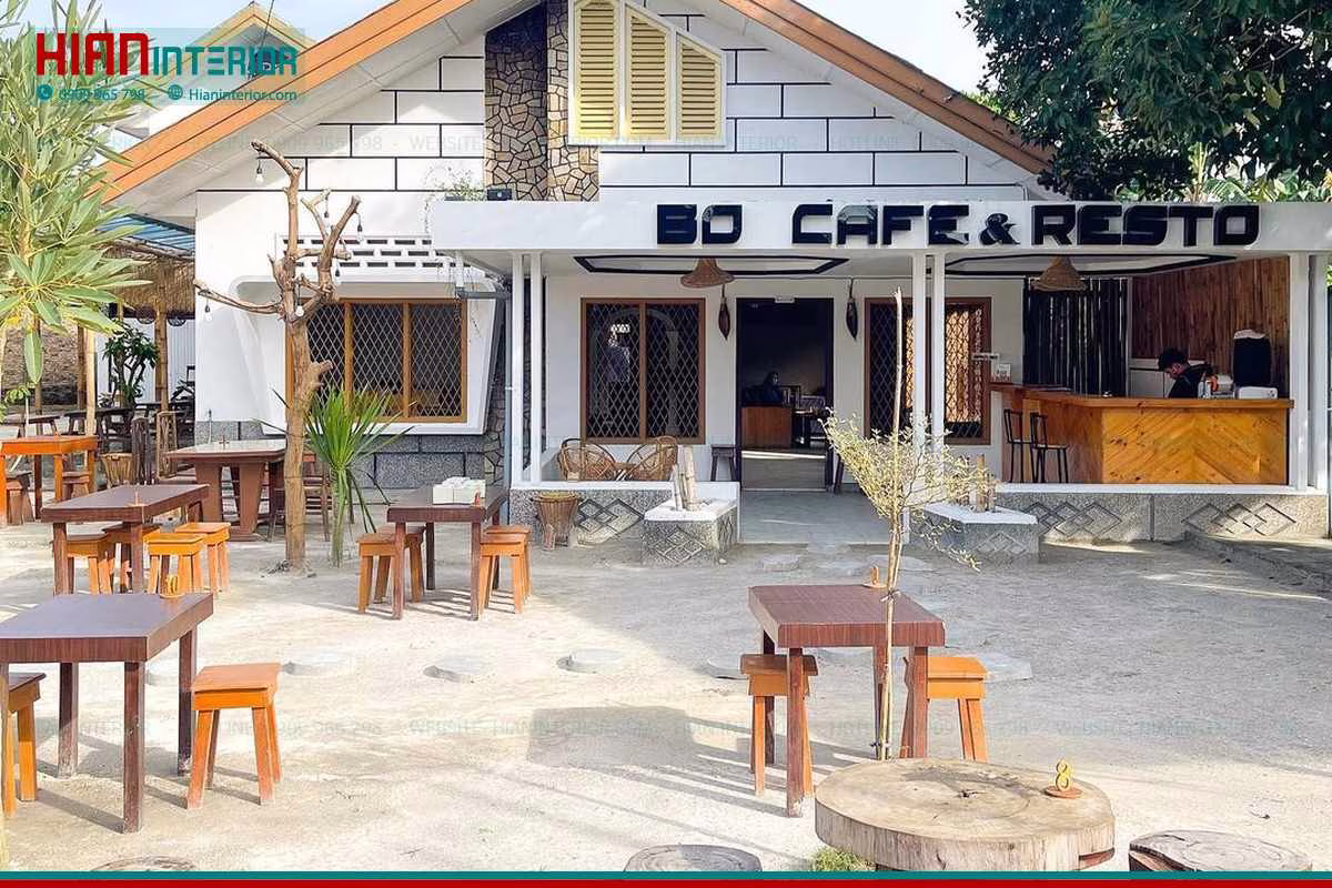 Thiết Kế Quán Cafe Sân Vườn