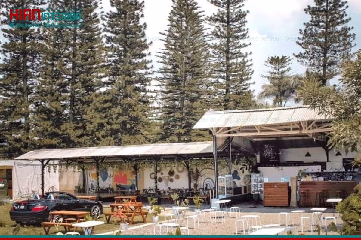 Quán Cafe Sân Vườn Đẹp Mê