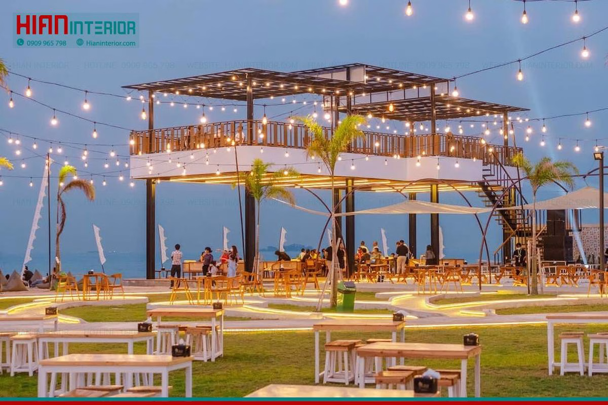 Quán Cafe Sân Vườn Thu Hút