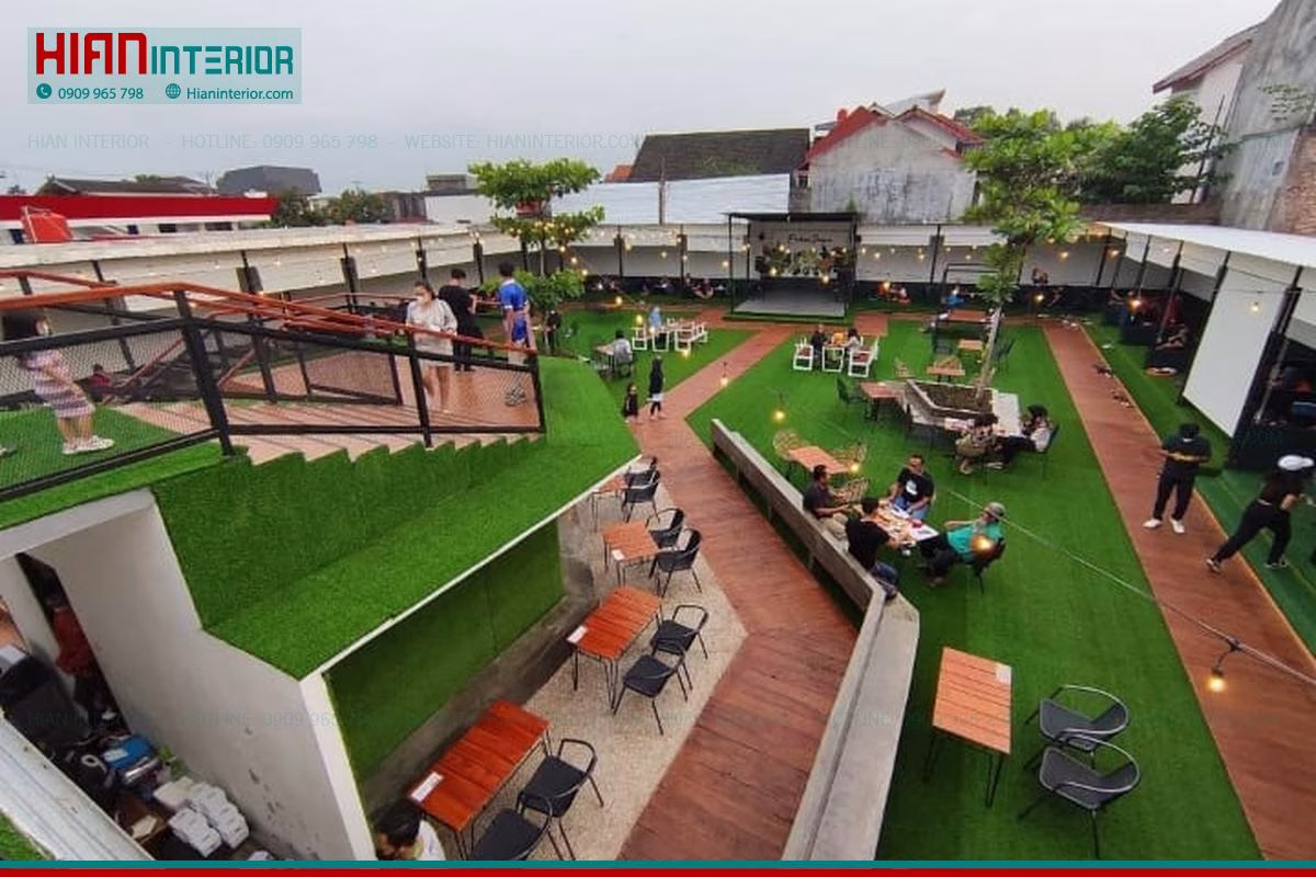 Quán Cafe Sân Vườn Chill Đẹp