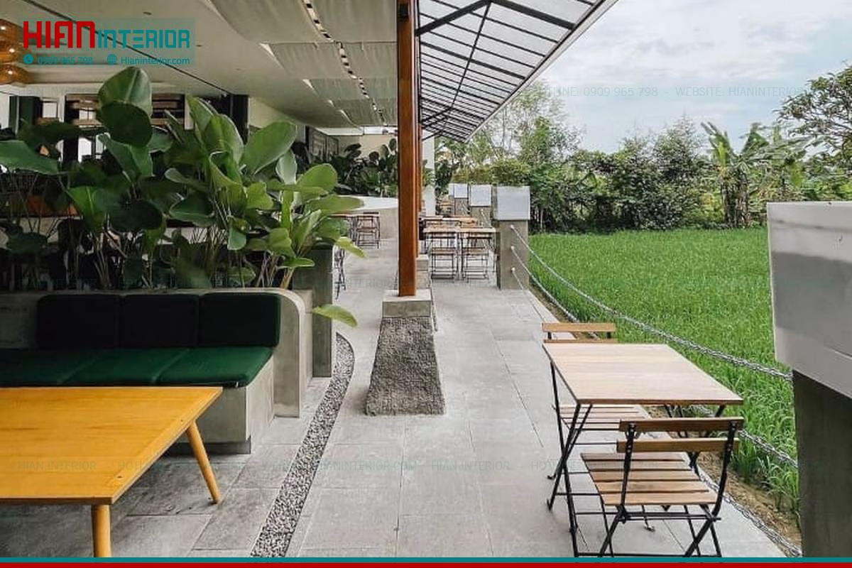 Quán Cafe Sân Vườn Thoáng Đẹp