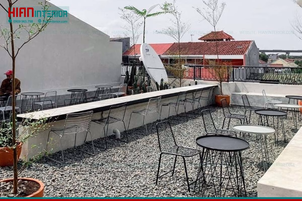 Thiết Kế Cafe Sân Vườn Ấn Tượng