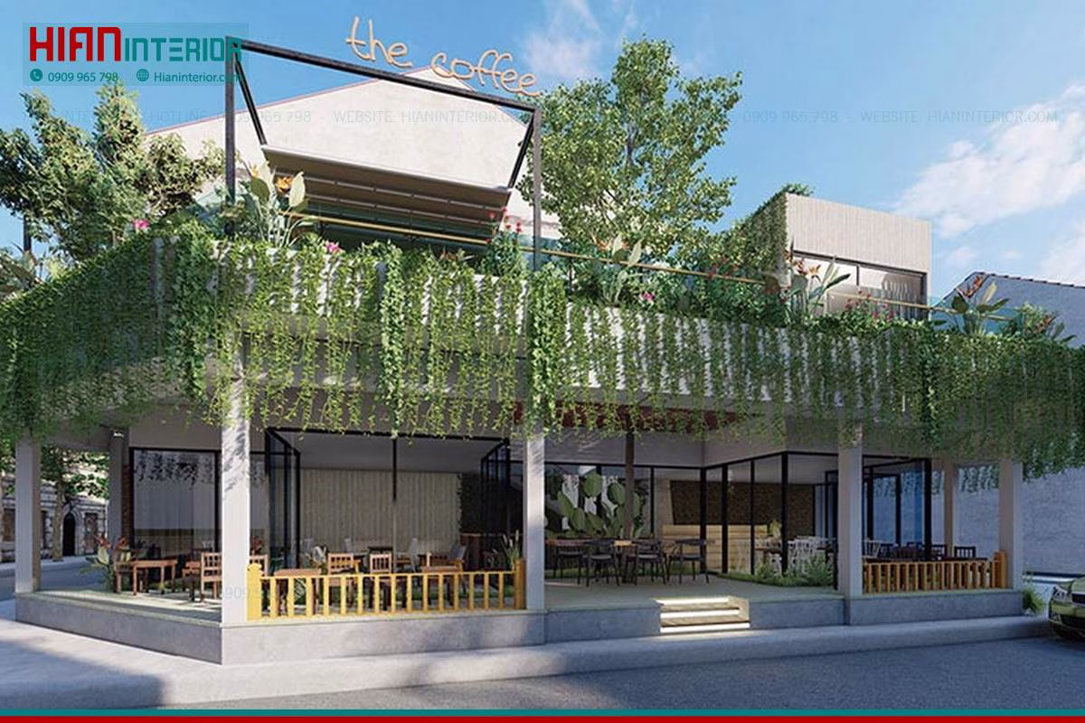 Thiết Kế Cafe Sân Vườn Khác Biệt