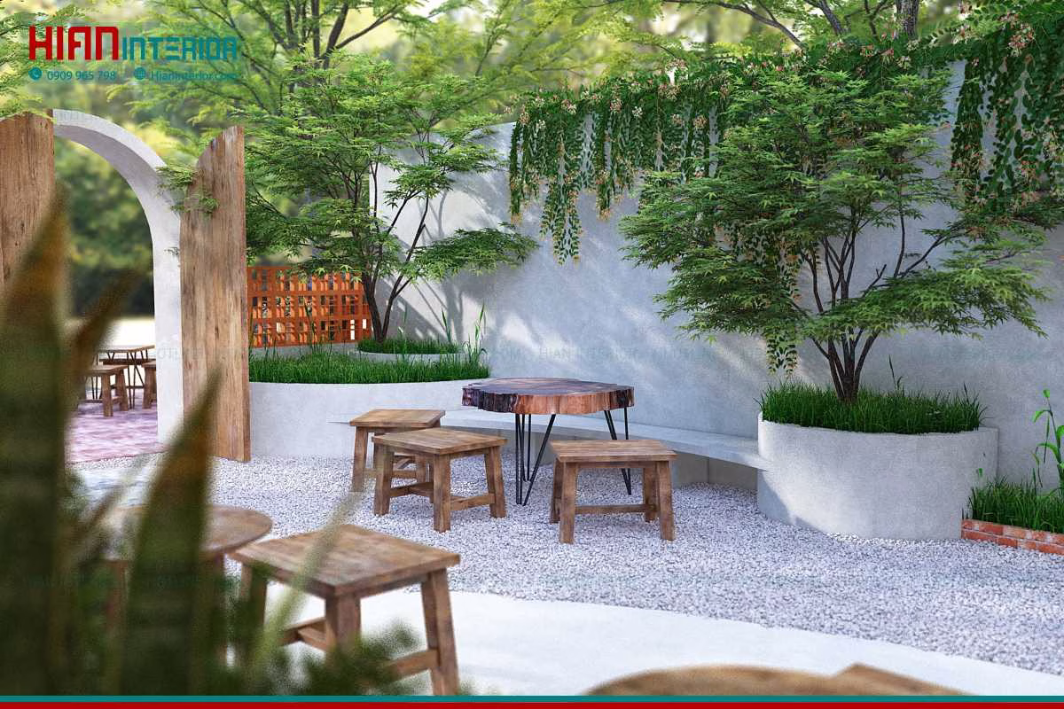 Làm Quán Cafe Sân Vườn Đẹp